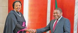 Nyusi recebe ministra Queniana candidata à presidente da Comissão da UA
