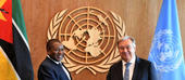 PR mantém conversa telefónica com o Secretário-Geral da ONU